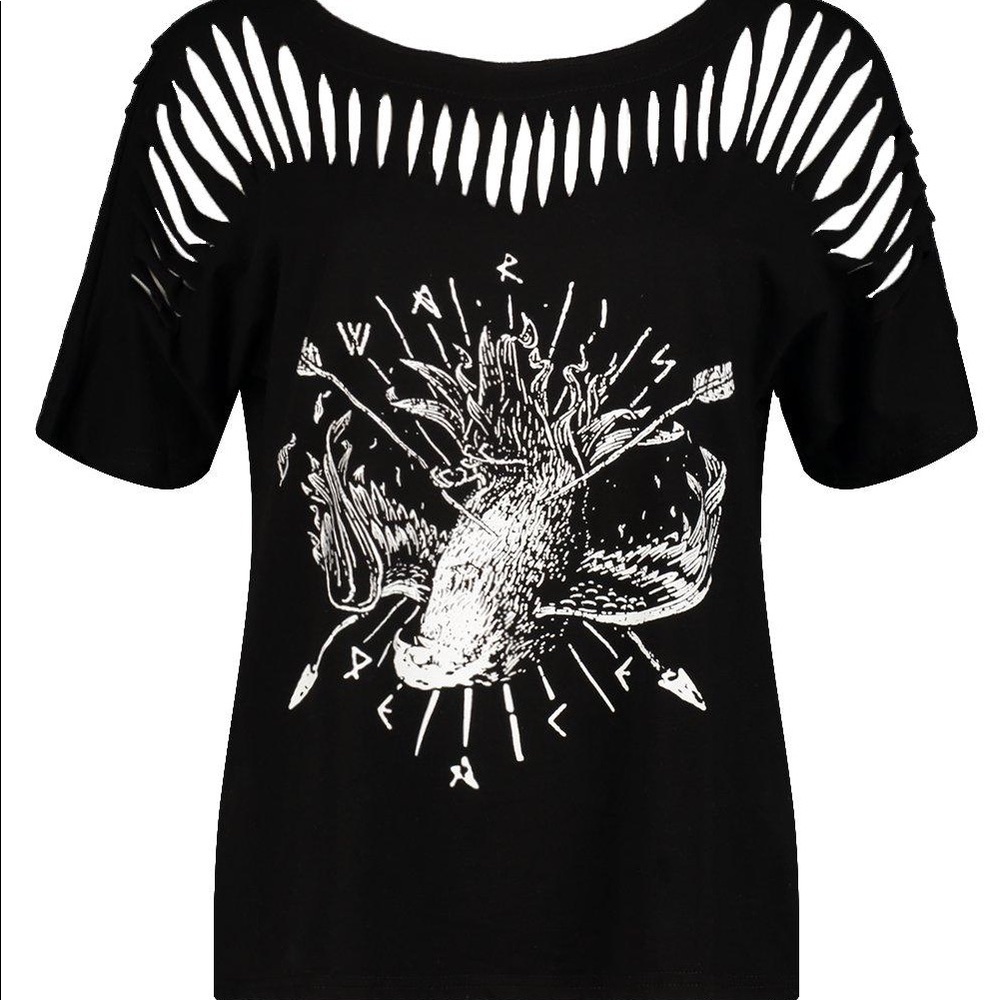Slice of Life Tee Destroyed punk rock Large